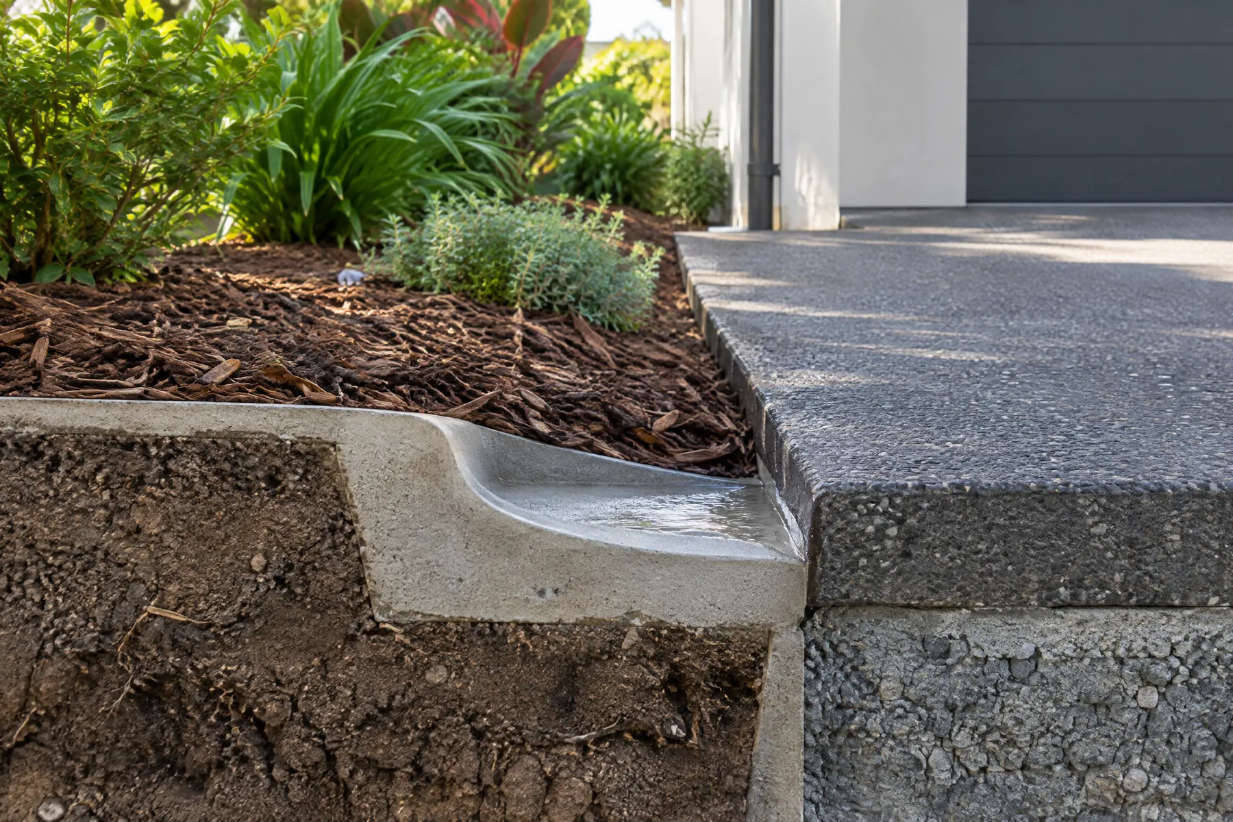 Illustrative concrete site-planning detail for augustine heights; not a completed local job