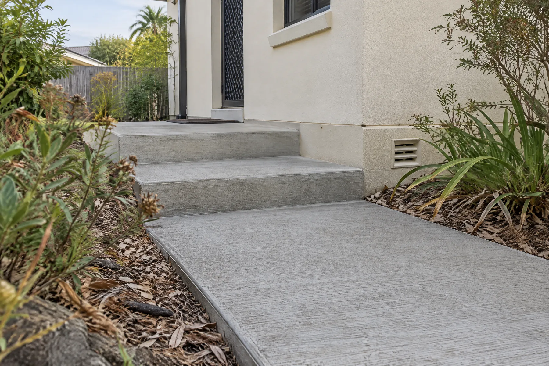 Illustrative concrete site-planning detail for booval; not a completed local job