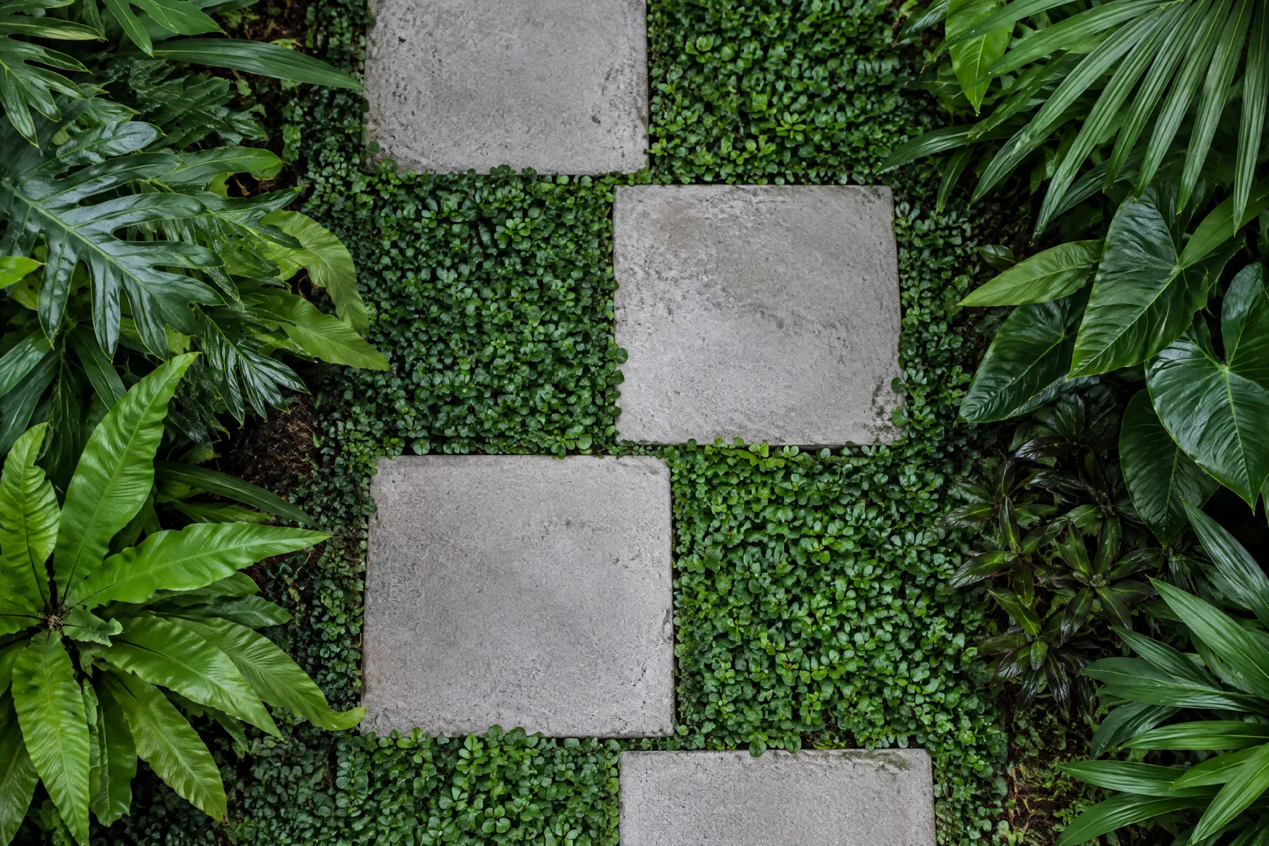 Illustrative concrete site-planning detail for silkstone; not a completed local job