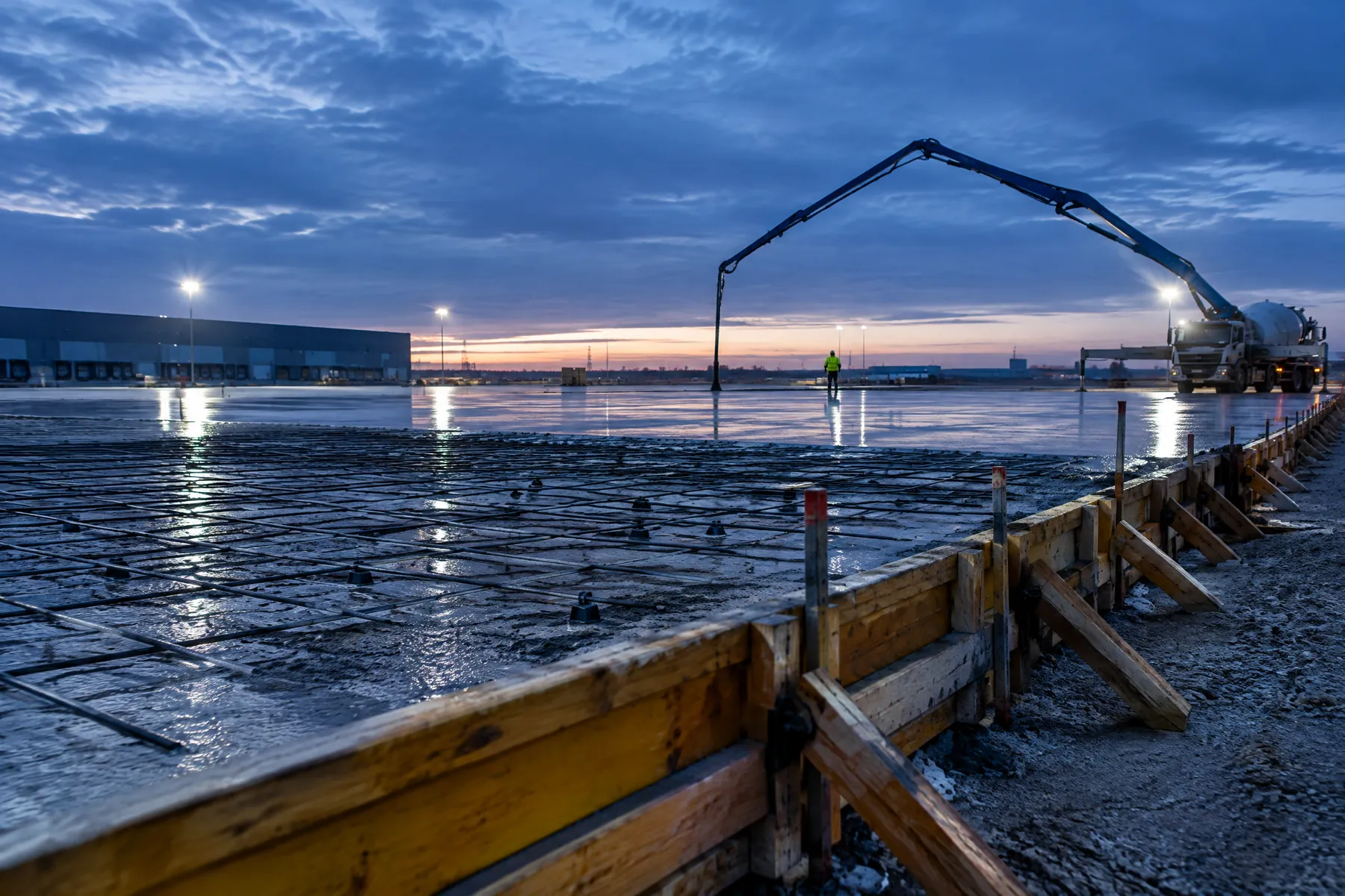 Illustrative commercial concrete project type visual reference; not a completed Ipswich Concrete Works project