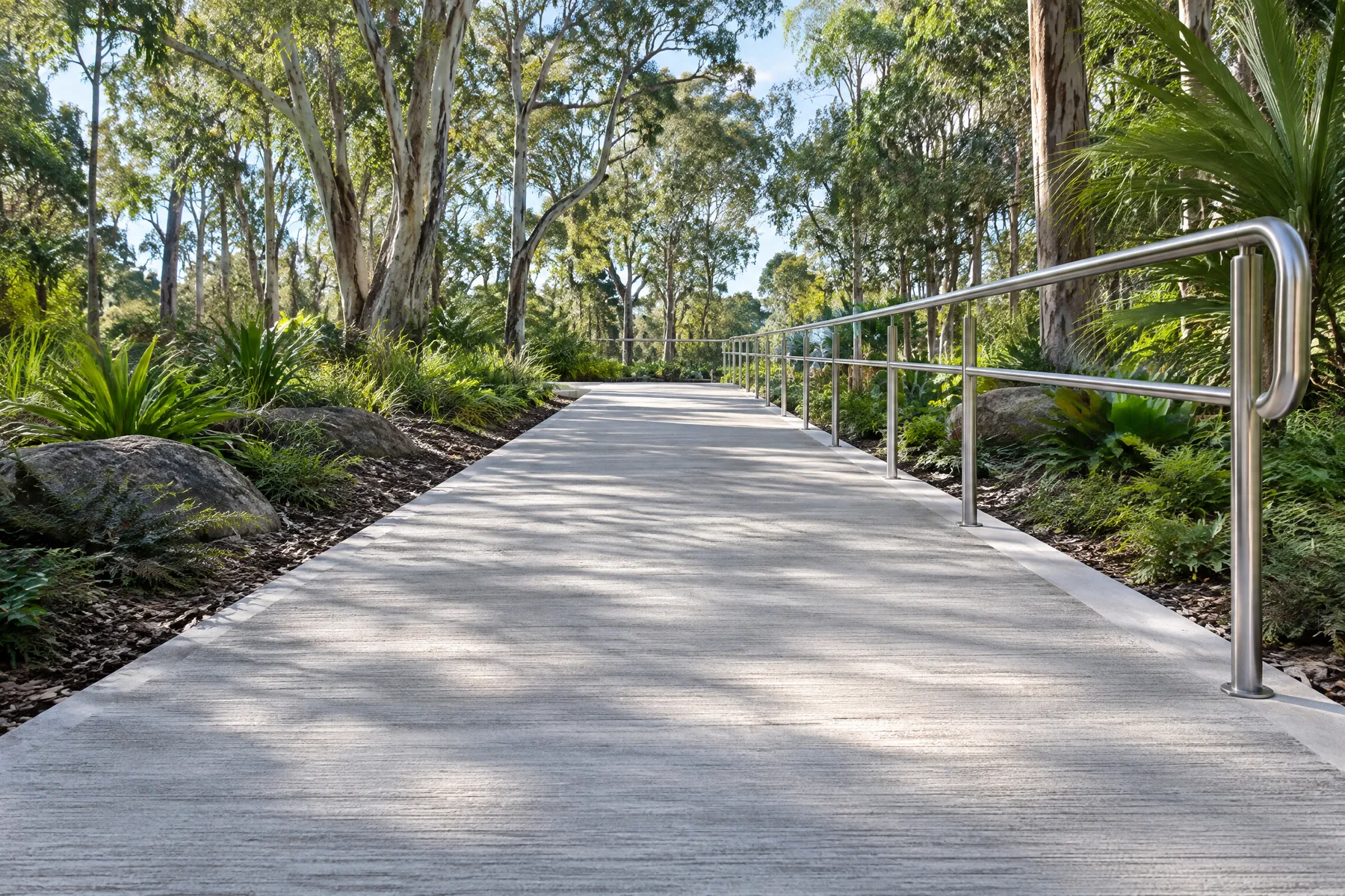 Illustrative concrete path visual reference; not a completed Ipswich Concrete Works project