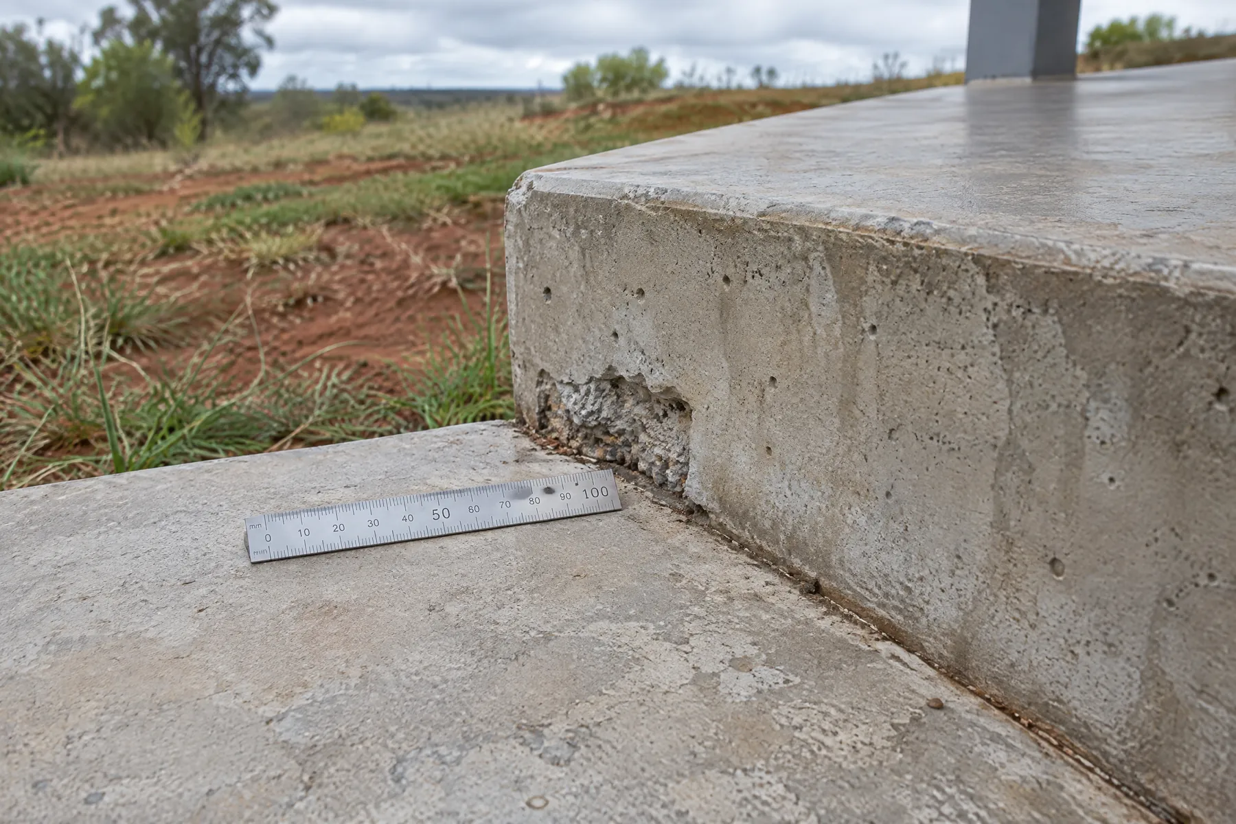 Illustrative concrete repair detail visual reference; not a completed Ipswich Concrete Works project