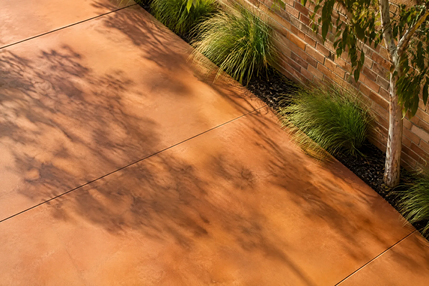 Illustrative coloured concrete surface visual reference for the service catalogue