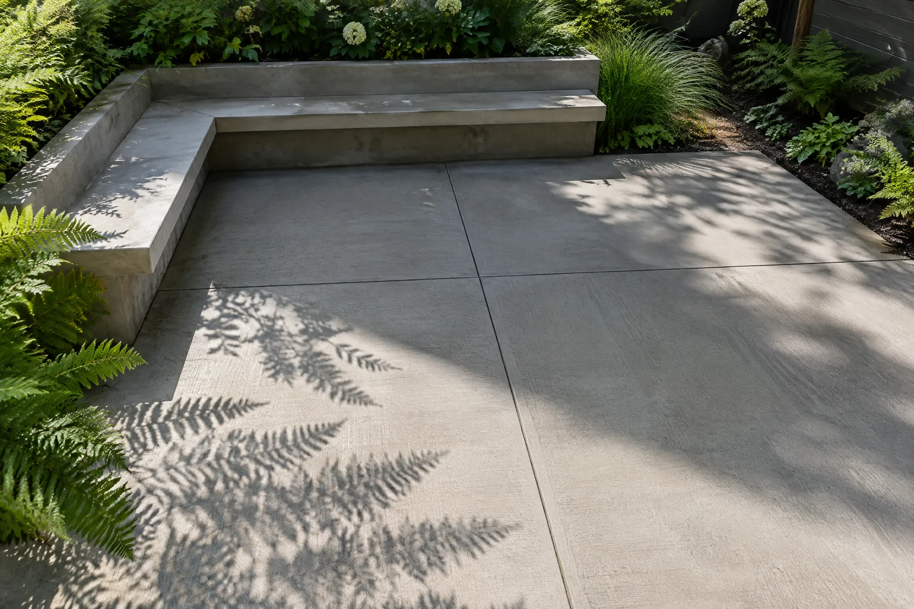 Illustrative concrete patio visual reference 1; illustrative, not a completed contractor job
