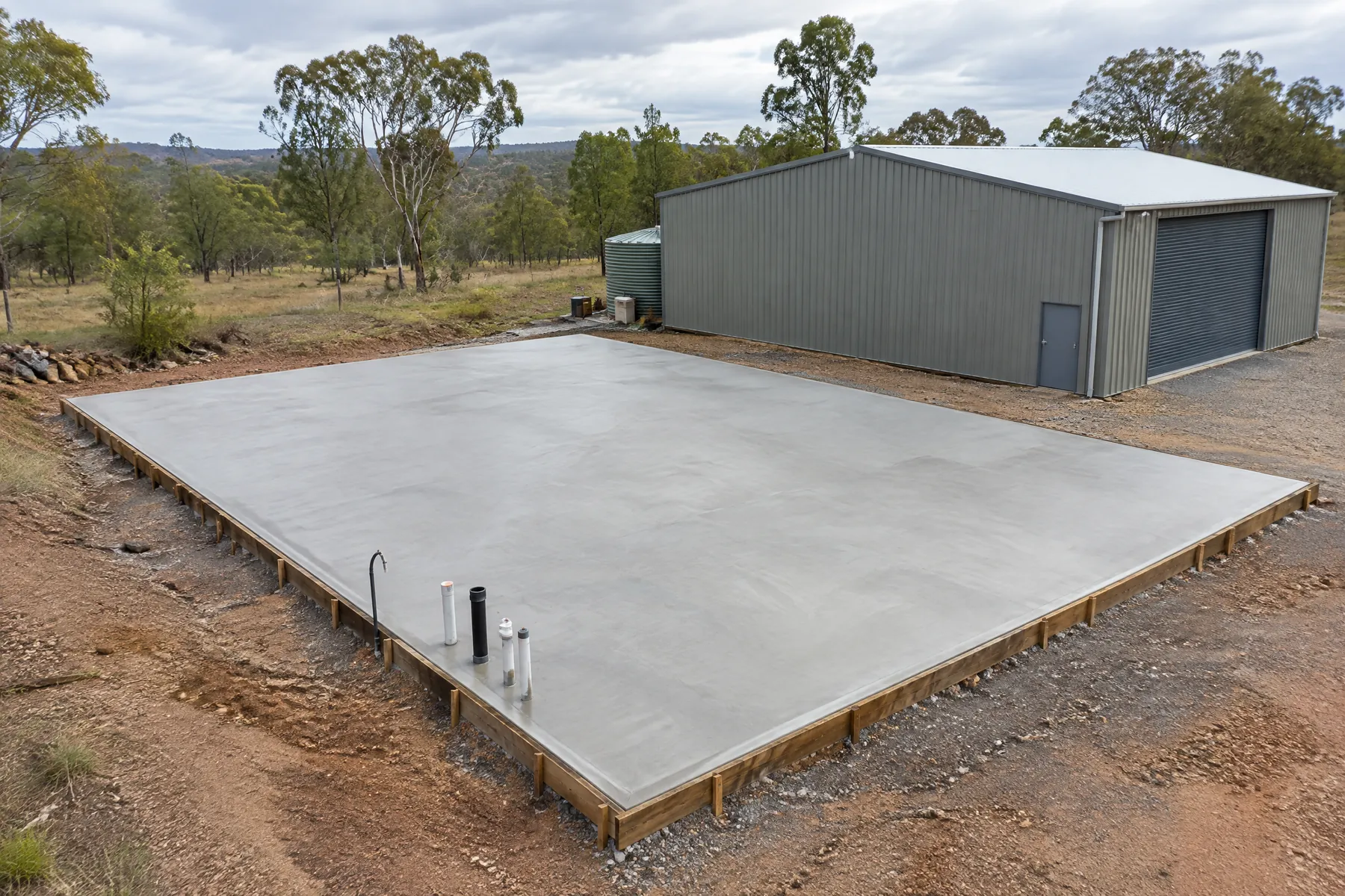 Illustrative concrete slab visual reference for the service catalogue